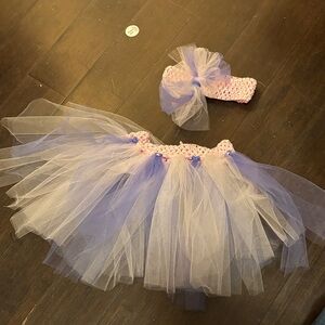 Charming Tulle Skirt and Headband Set
